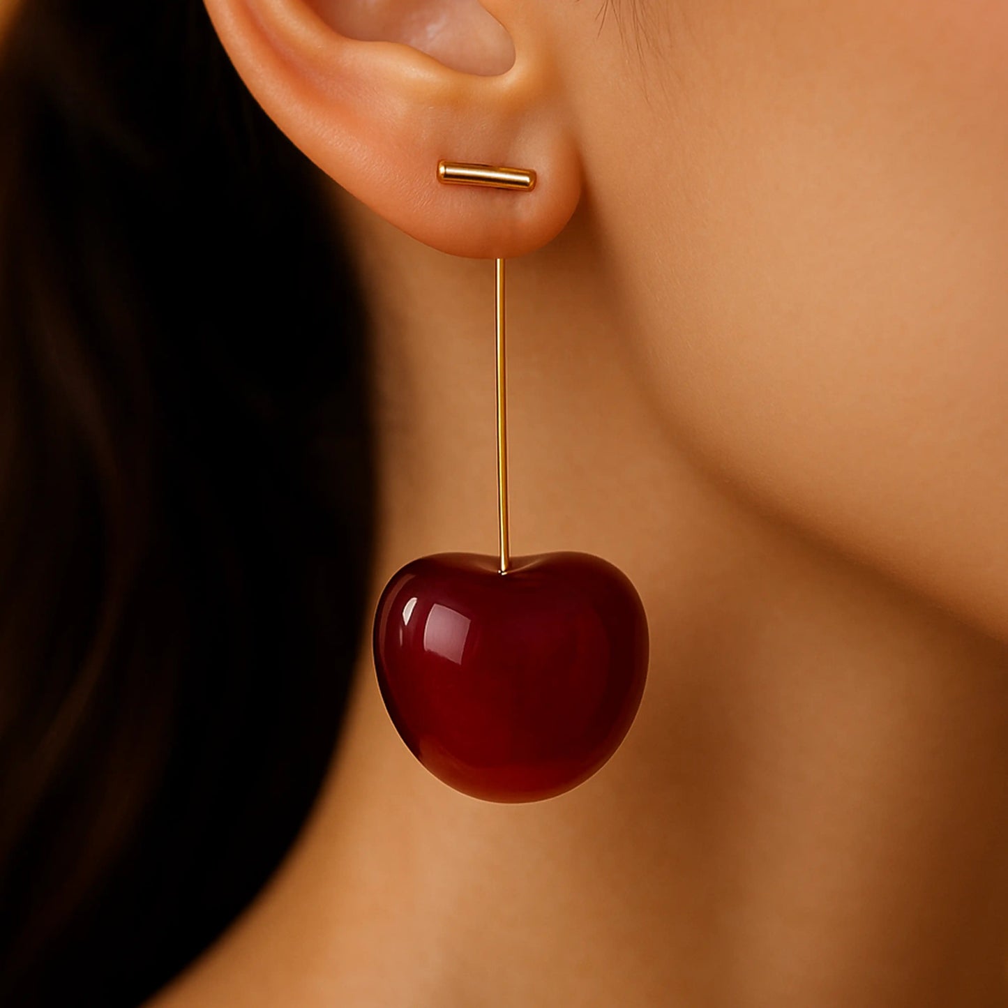 Cherry Drop Earrings