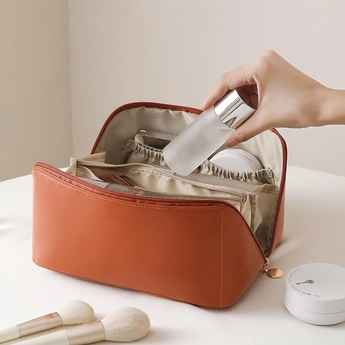 Leather Makeup Pouch