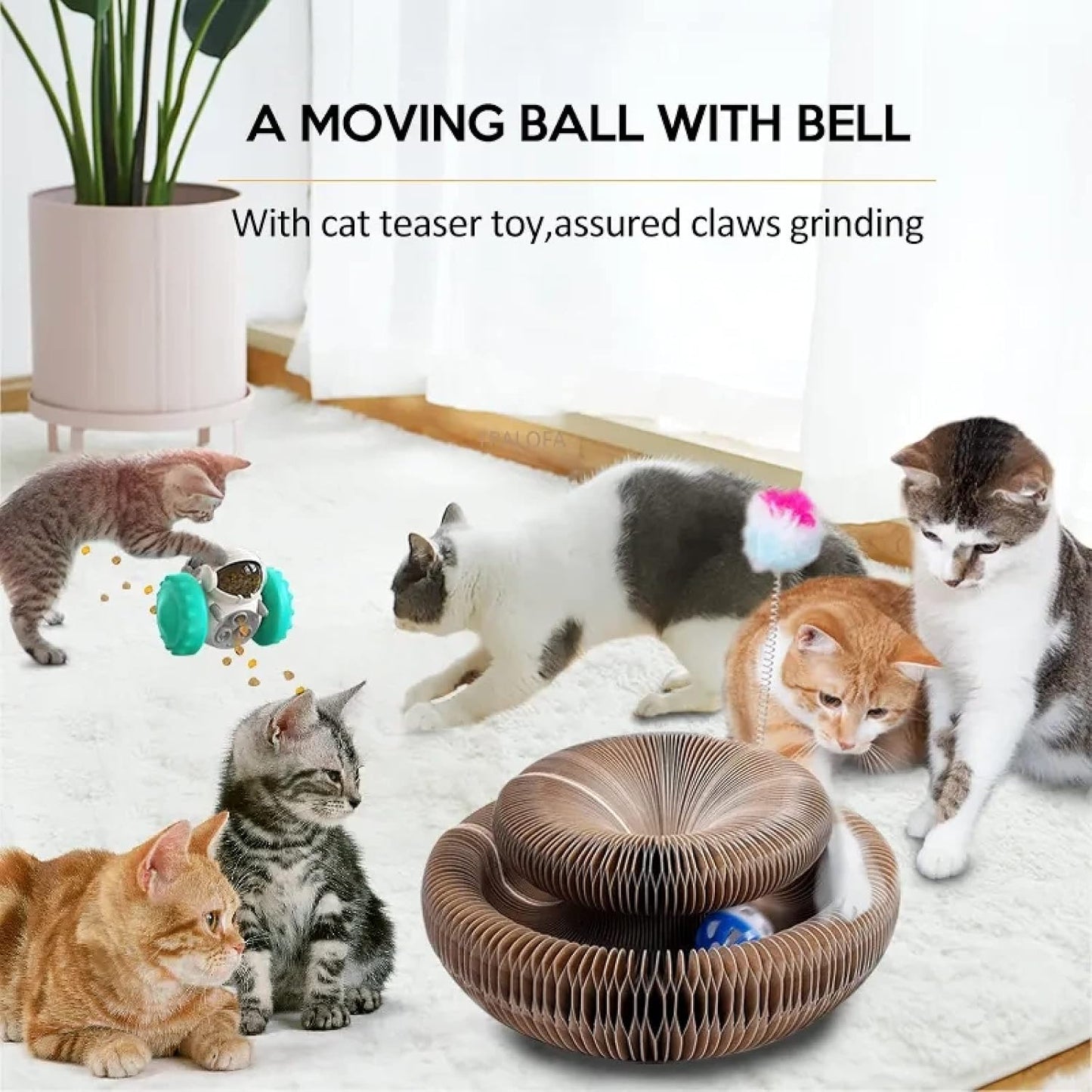 Cat Infinite Rotating Ball Scratcher