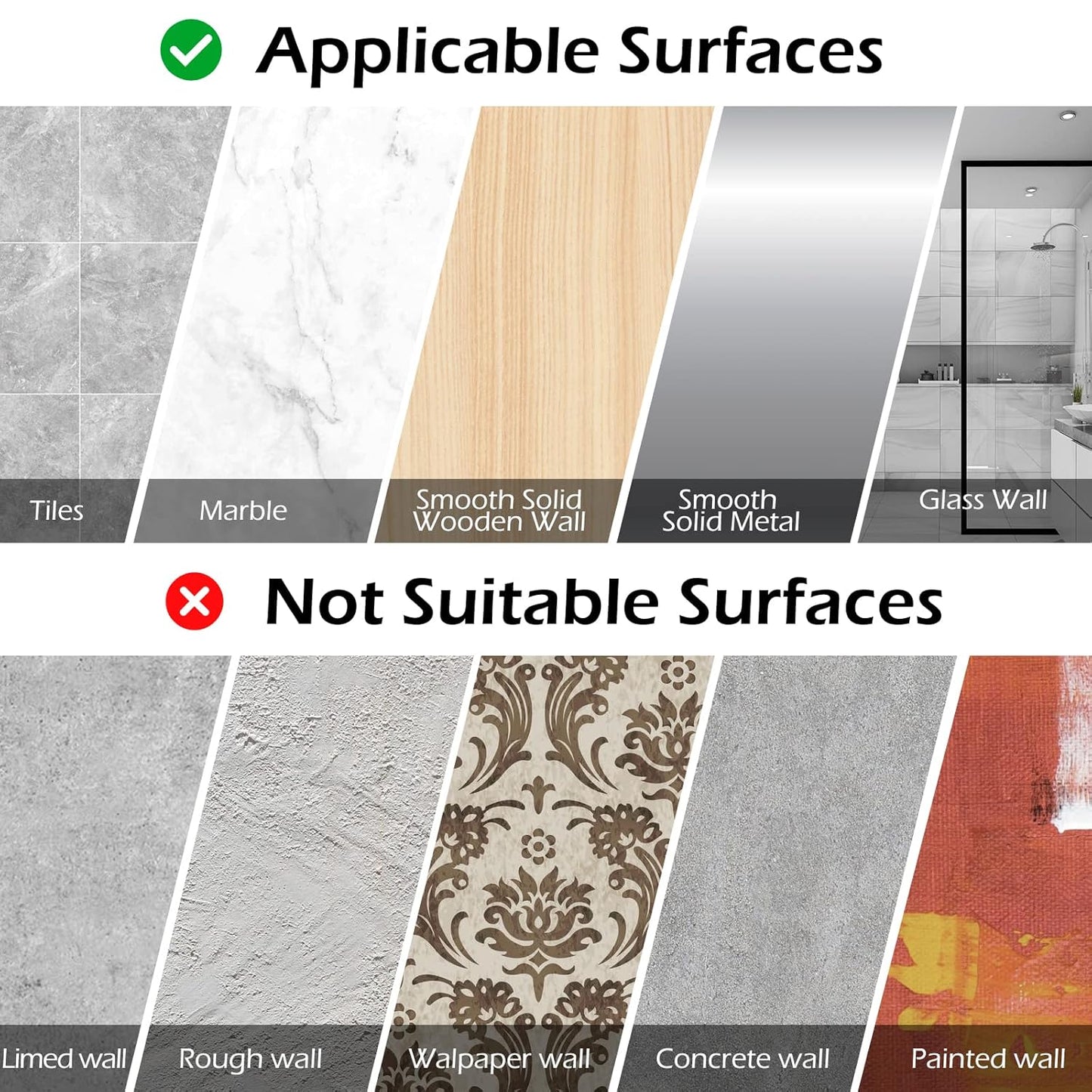 Bathroom Shelves - 2 Pcs