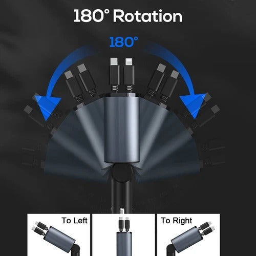 4-in-1 Retractable Car Charger