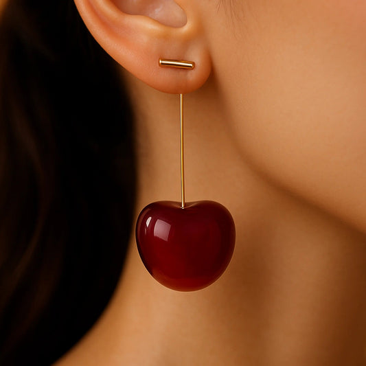 Cherry Drop Earrings