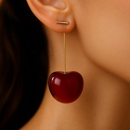 Cherry Drop Earrings
