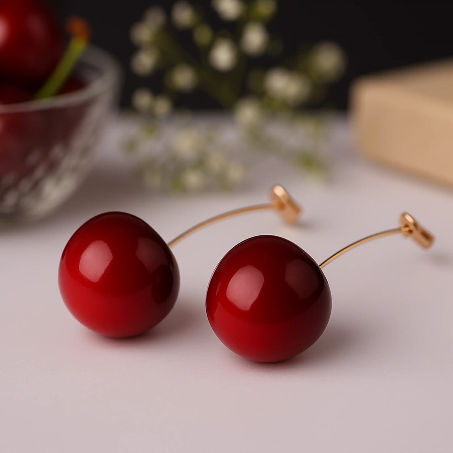 Cherry Drop Earrings
