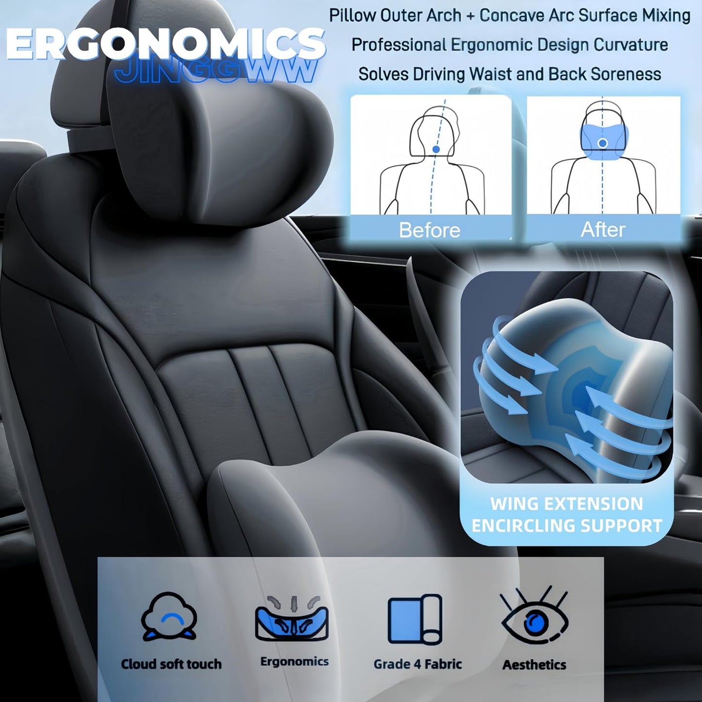 Neck Support Pillow Set