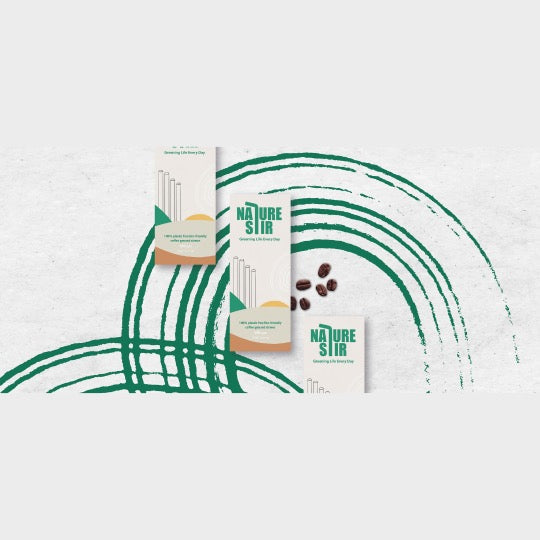 NatureStir Biodegradable Coffee Ground Straws