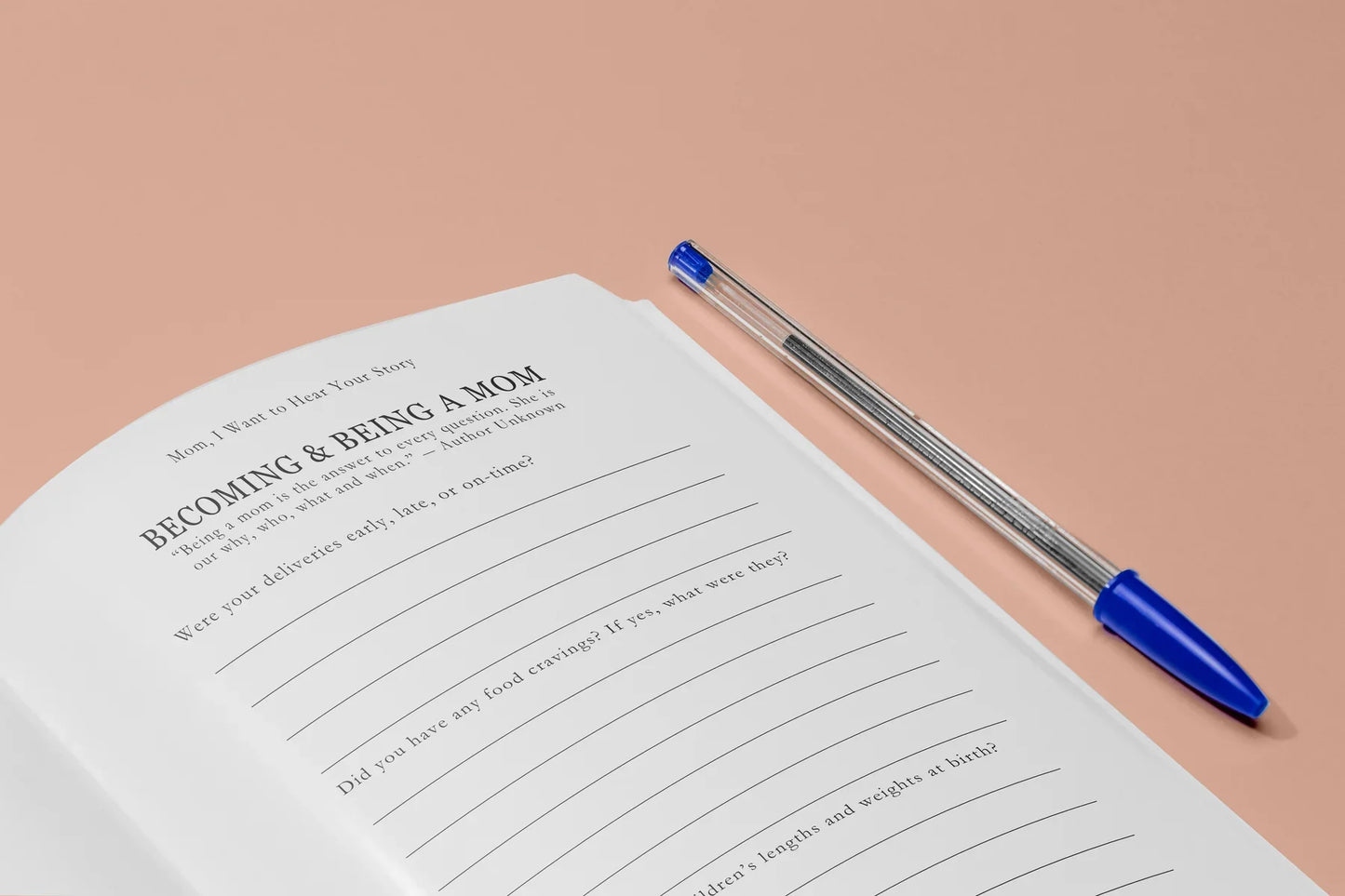 Mom, I Want to Hear Your Story Book