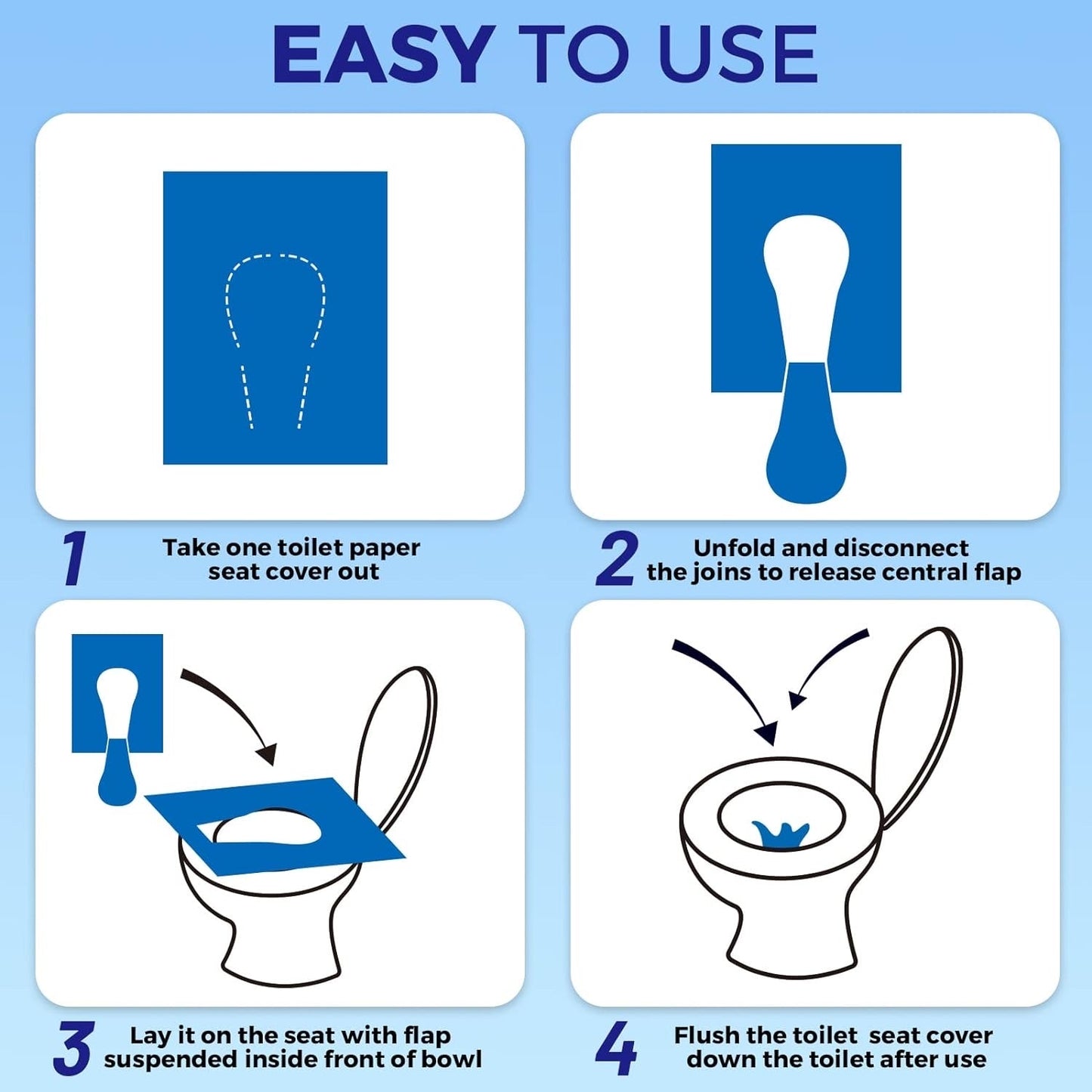 Toilet Seat Covers (10 Pcs)