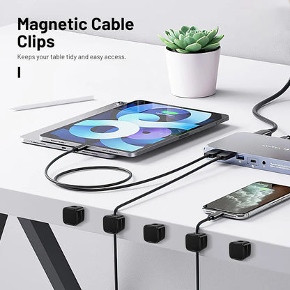 Magnetic Cable Clips (6 Pcs)