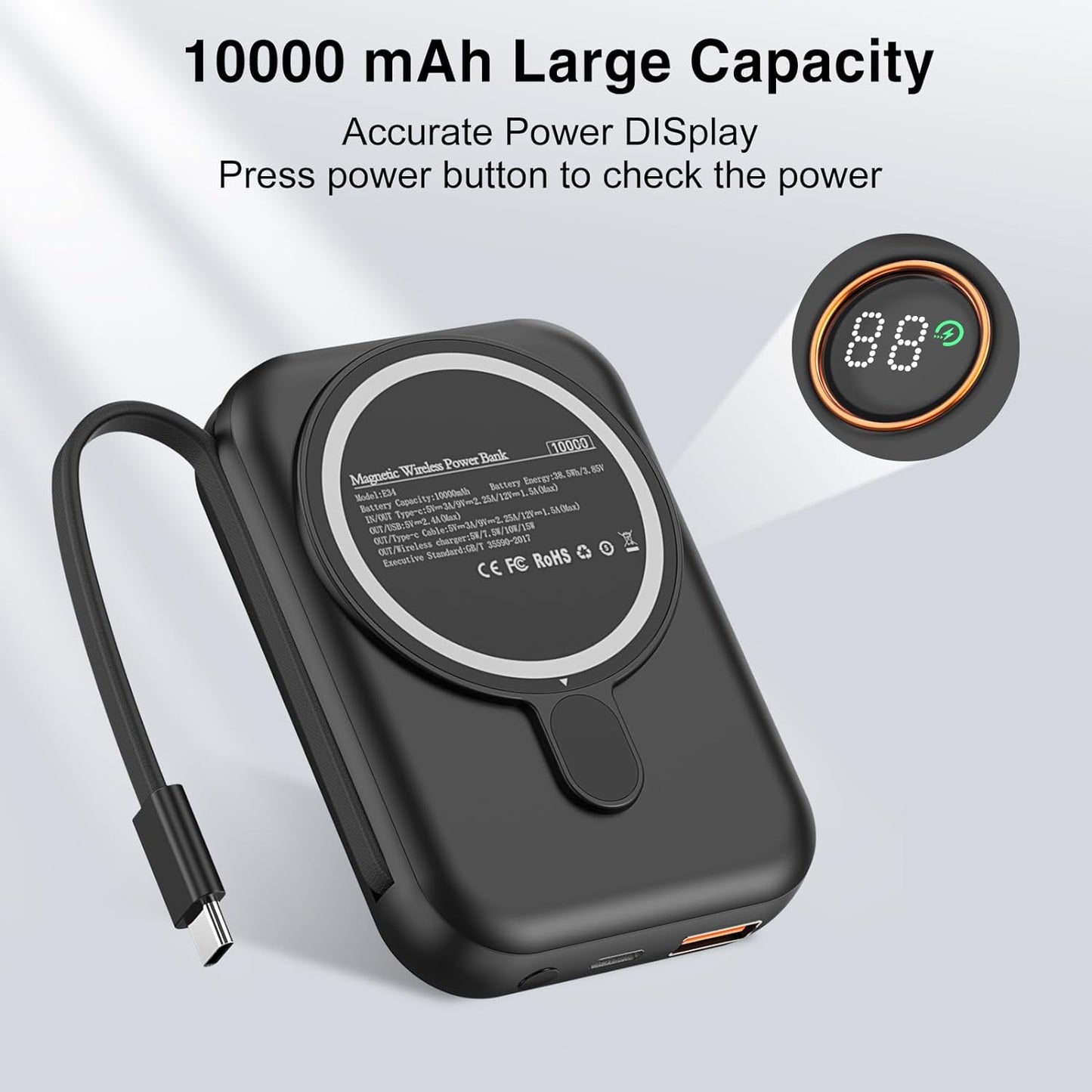 10000mAh Portable Power Bank