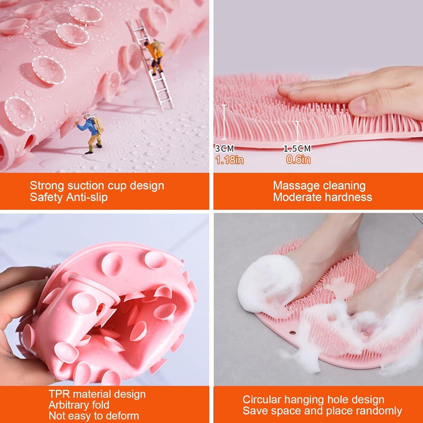 Silicone Shower Scrubber