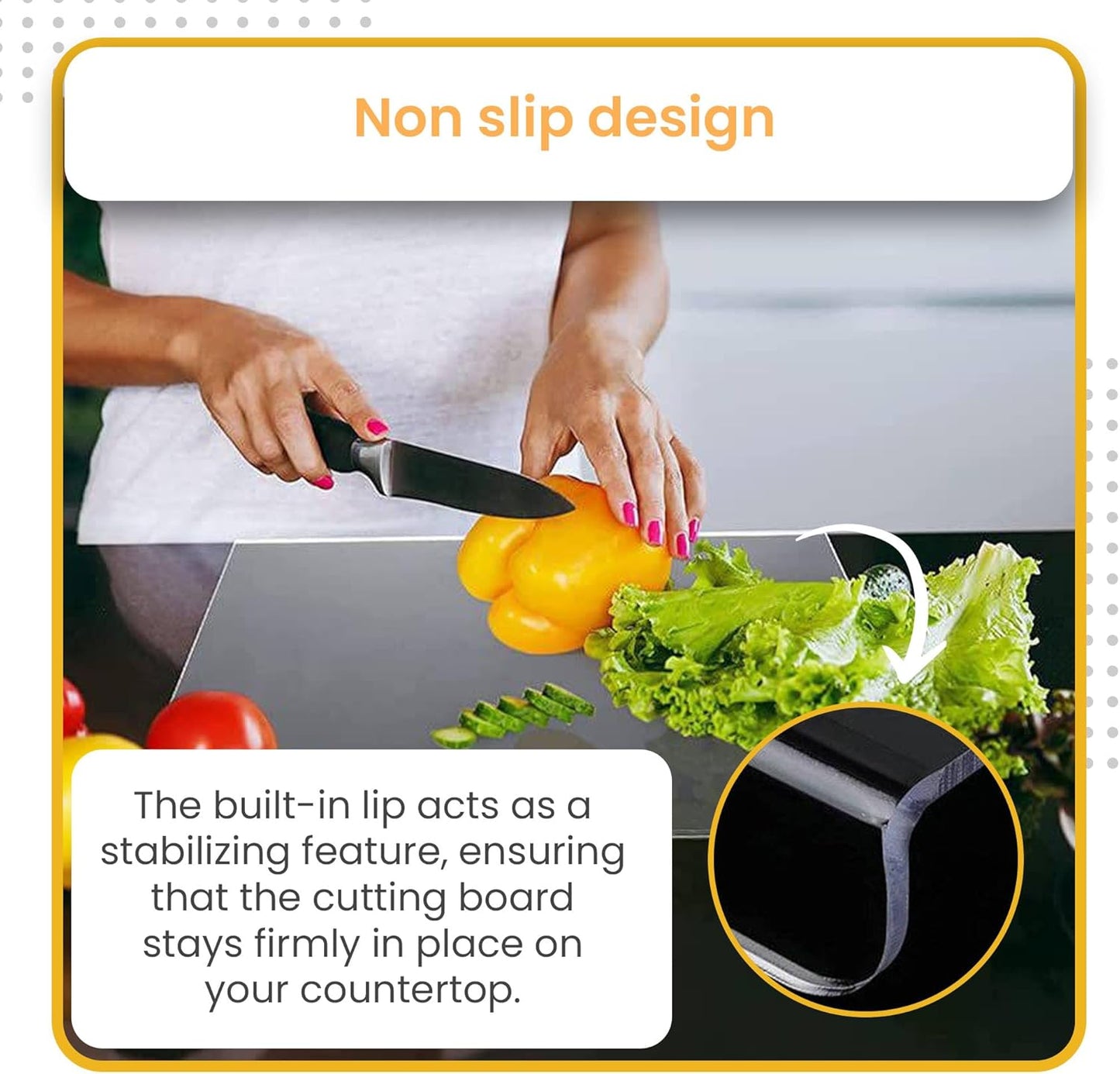 Non Slip Acrylic Cutting Board