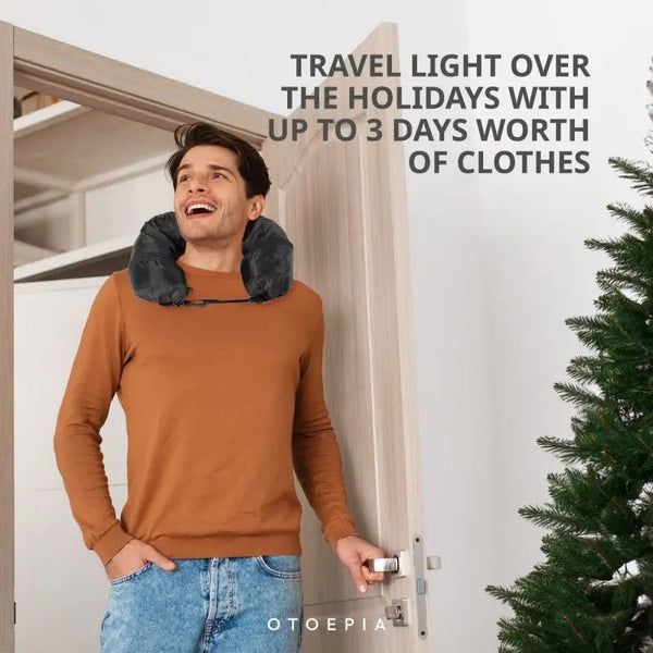 Neck Pillow Travel Items Holder