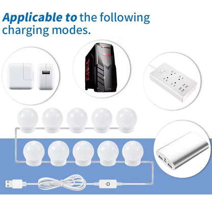 LED Vanity Mirror Lights (10 Bulbs)