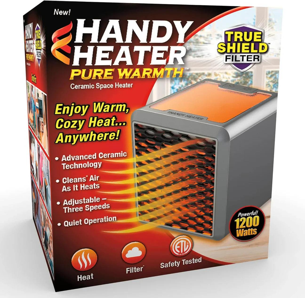 Ceramic Room Heater – Pure Warmth 1200W