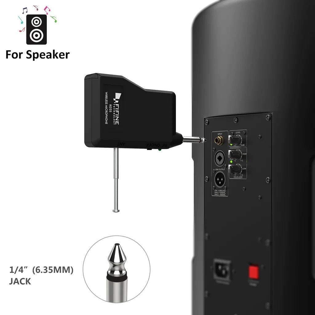 K025 Wireless Handheld Microphone System - FIFINE