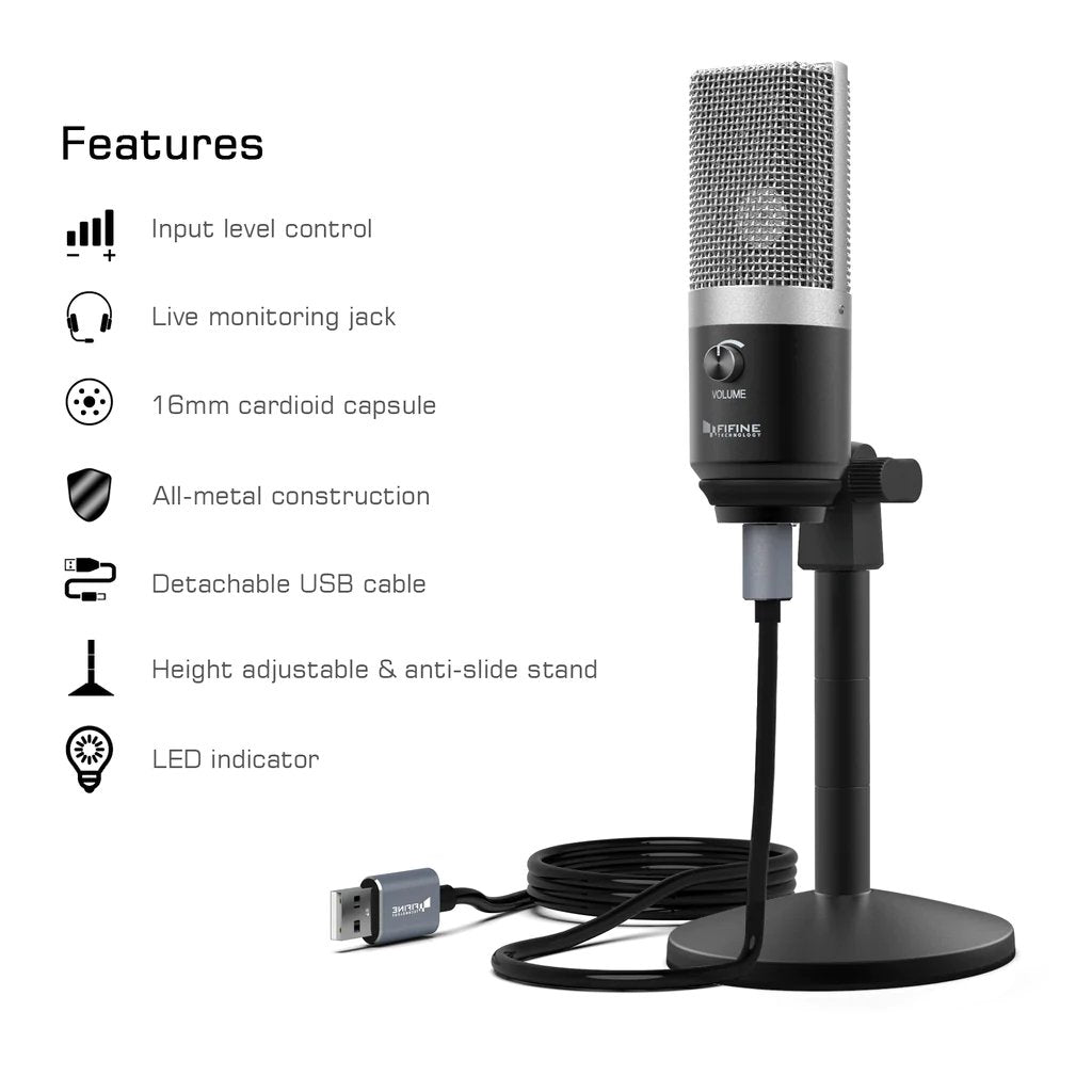 K670 USB Microphone - FIFINE